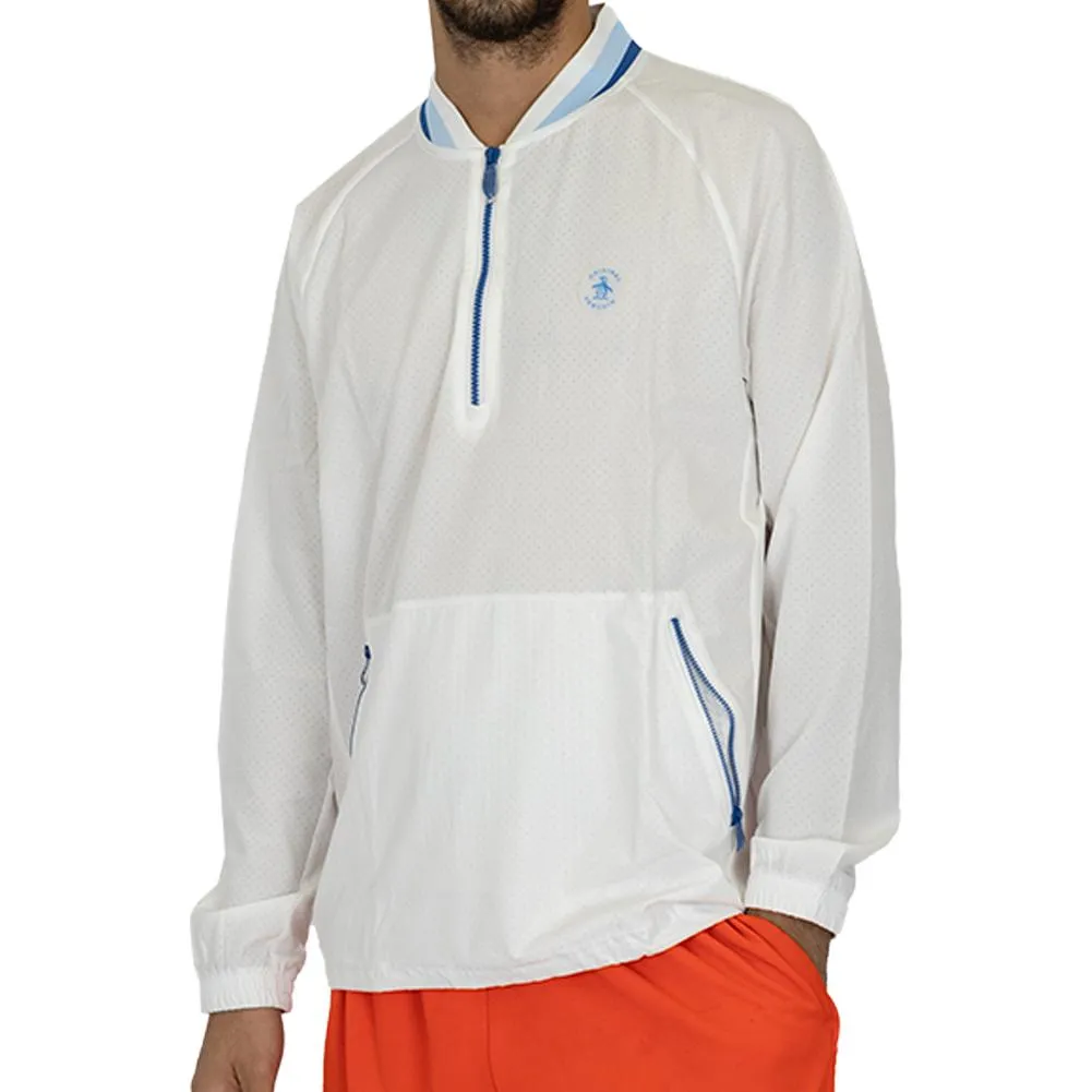 Men's Heritage 1/4 Zip Tennis Windjacket Bright White