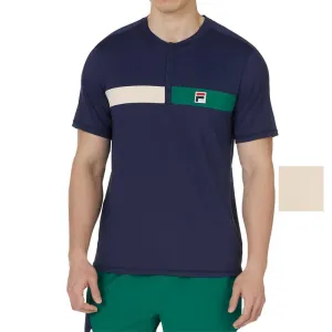 Men's Heritage Short Sleeve Henley Tennis Polo