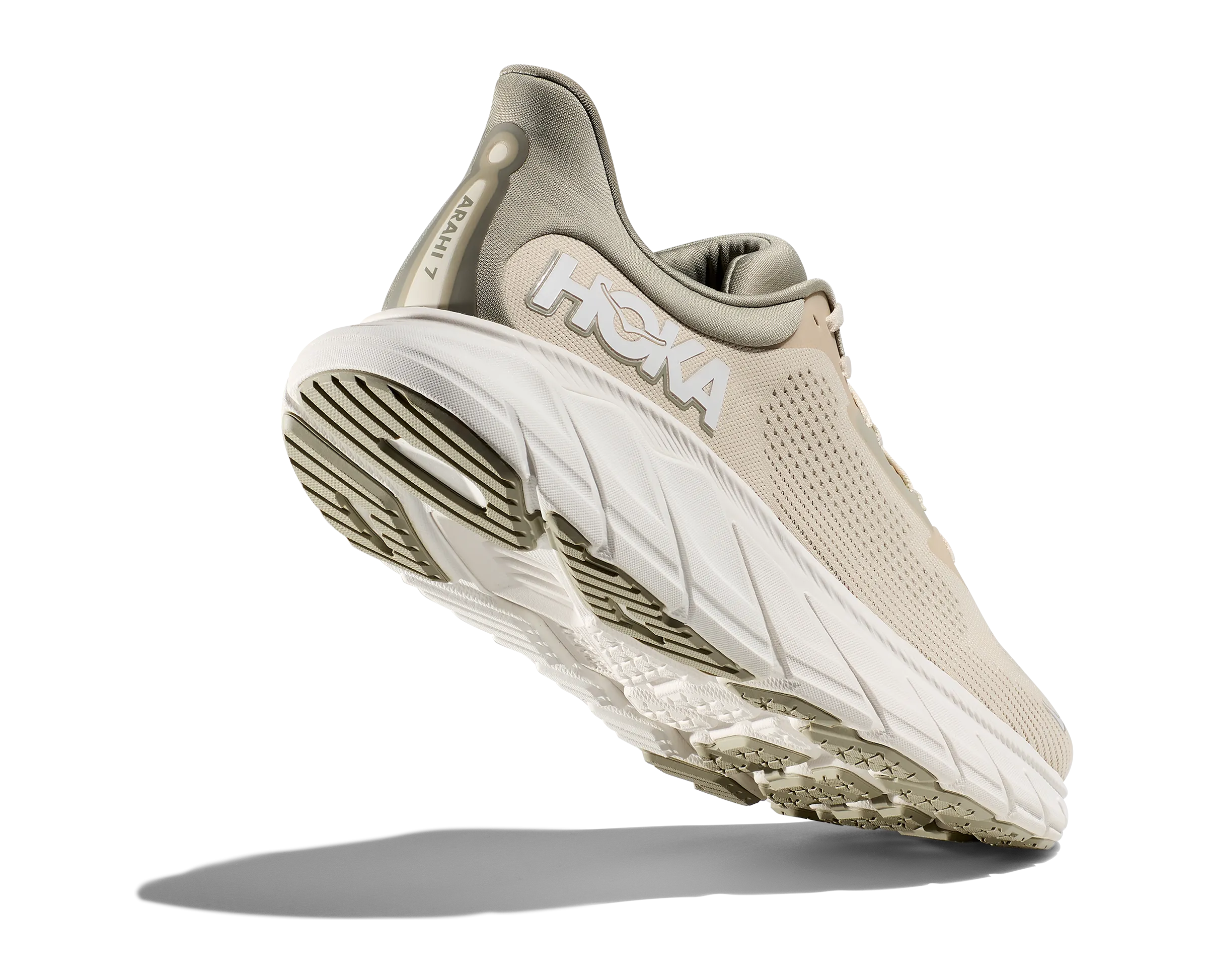 Men's Hoka Arahi 7 Color: Oat Milk/ Barley