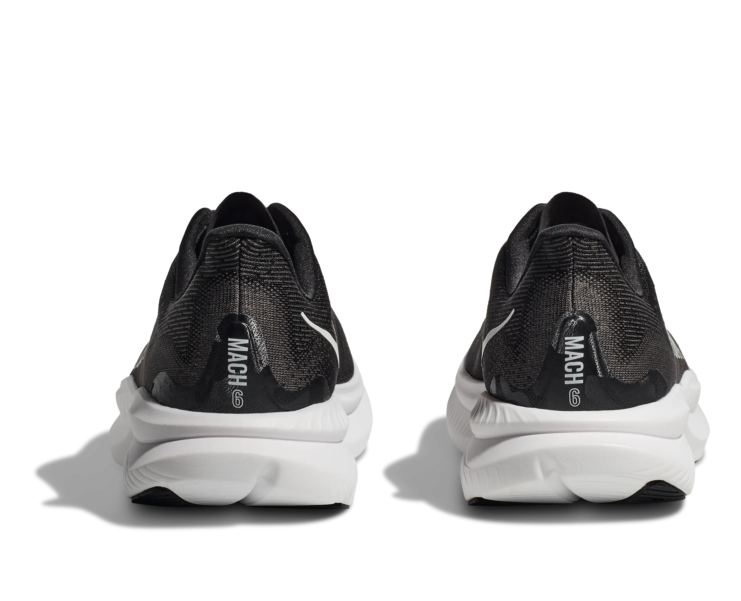 Men's Hoka Mach 6 Color: Black / White