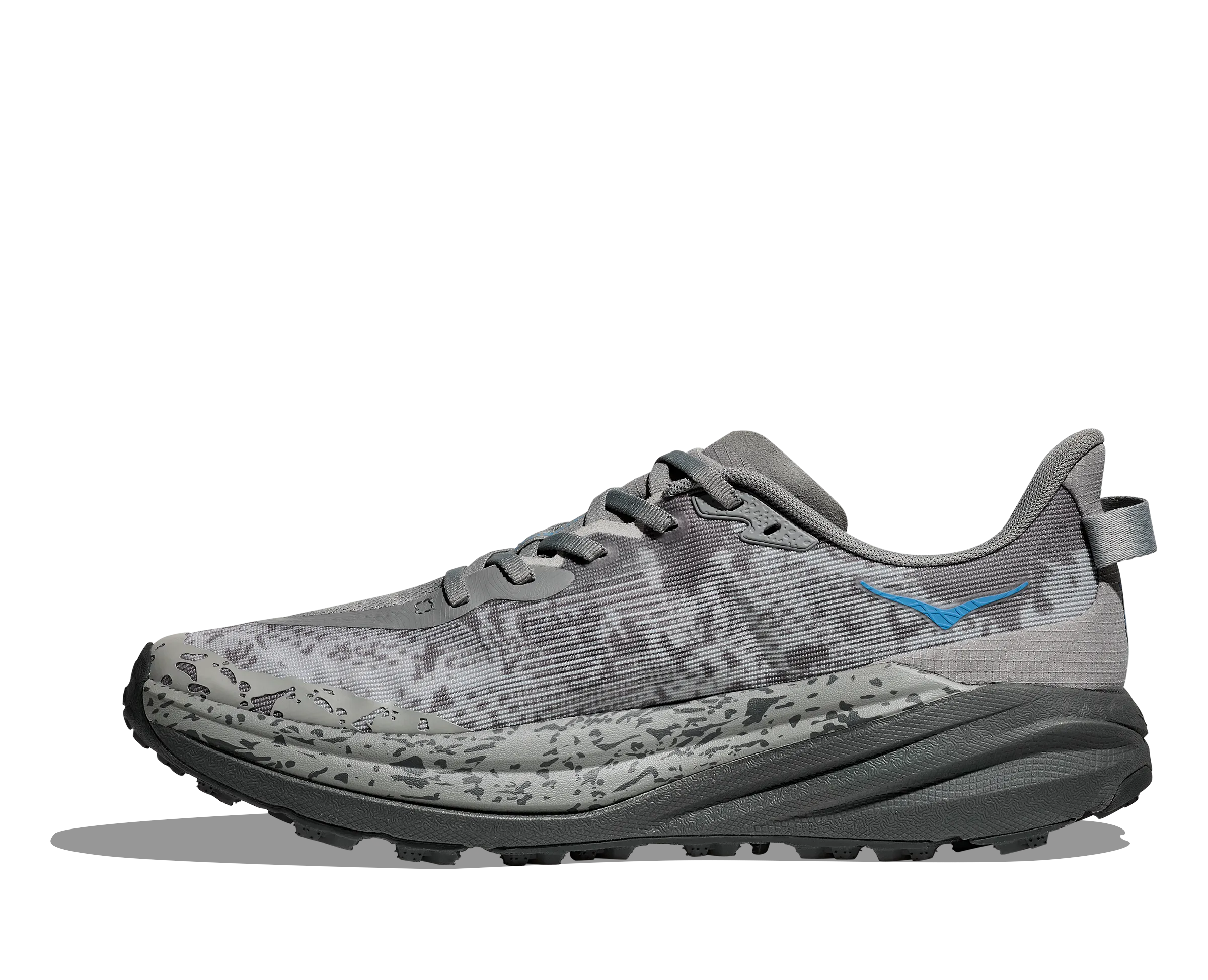 Men's Hoka Speedgoat 6 Color: Galactic Grey/Hoka Blue (WIDE WIDTH)