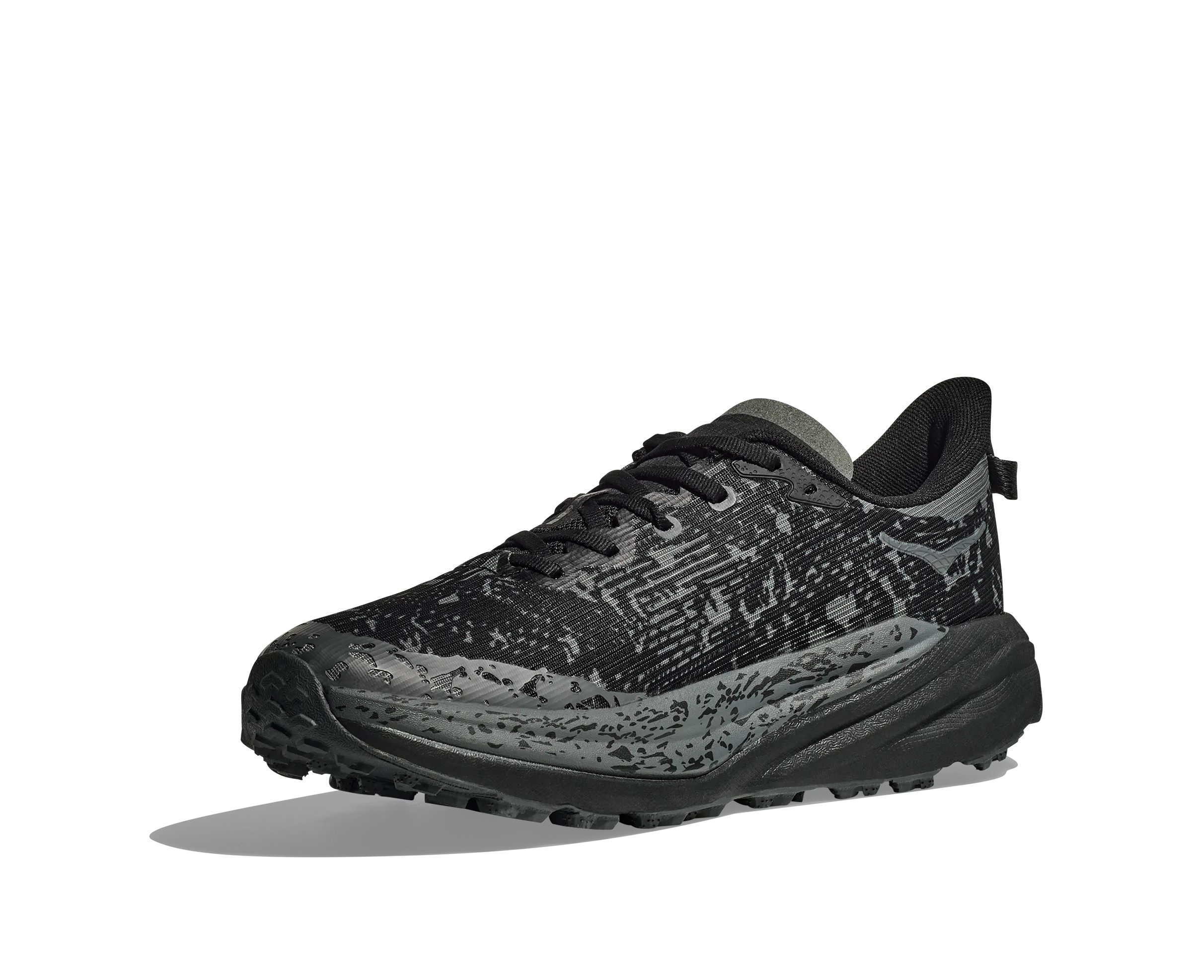 Men's Hoka Speedgoat 6 GTX Color: Black / Outer Orbit (WIDE WIDTH)