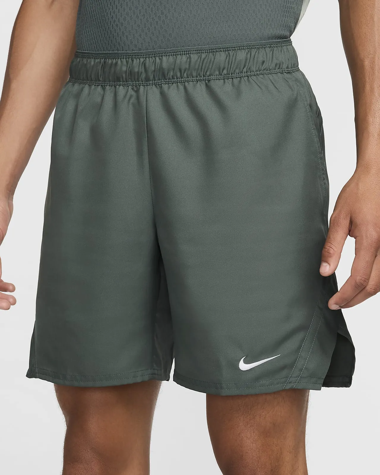 Mens Nike Victory 7" Tennis Shorts (Vintage Green)