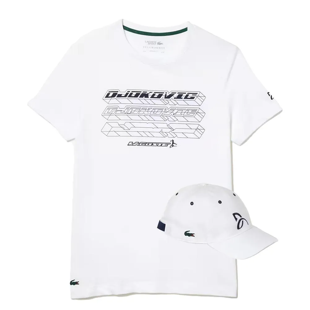 Men's Novak Djokovic Tennis T-Shirt/Cap Bundle