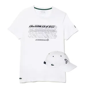 Men's Novak Djokovic Tennis T-Shirt/Cap Bundle