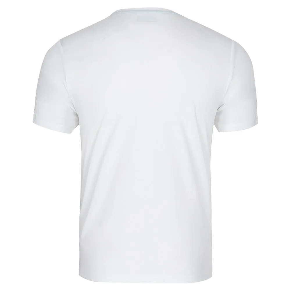 Men's Short Sleeve Graphic Court Blocked Tennis Crew