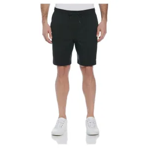 Men`s Solid Athletic 9 Inch Tennis Short Caviar