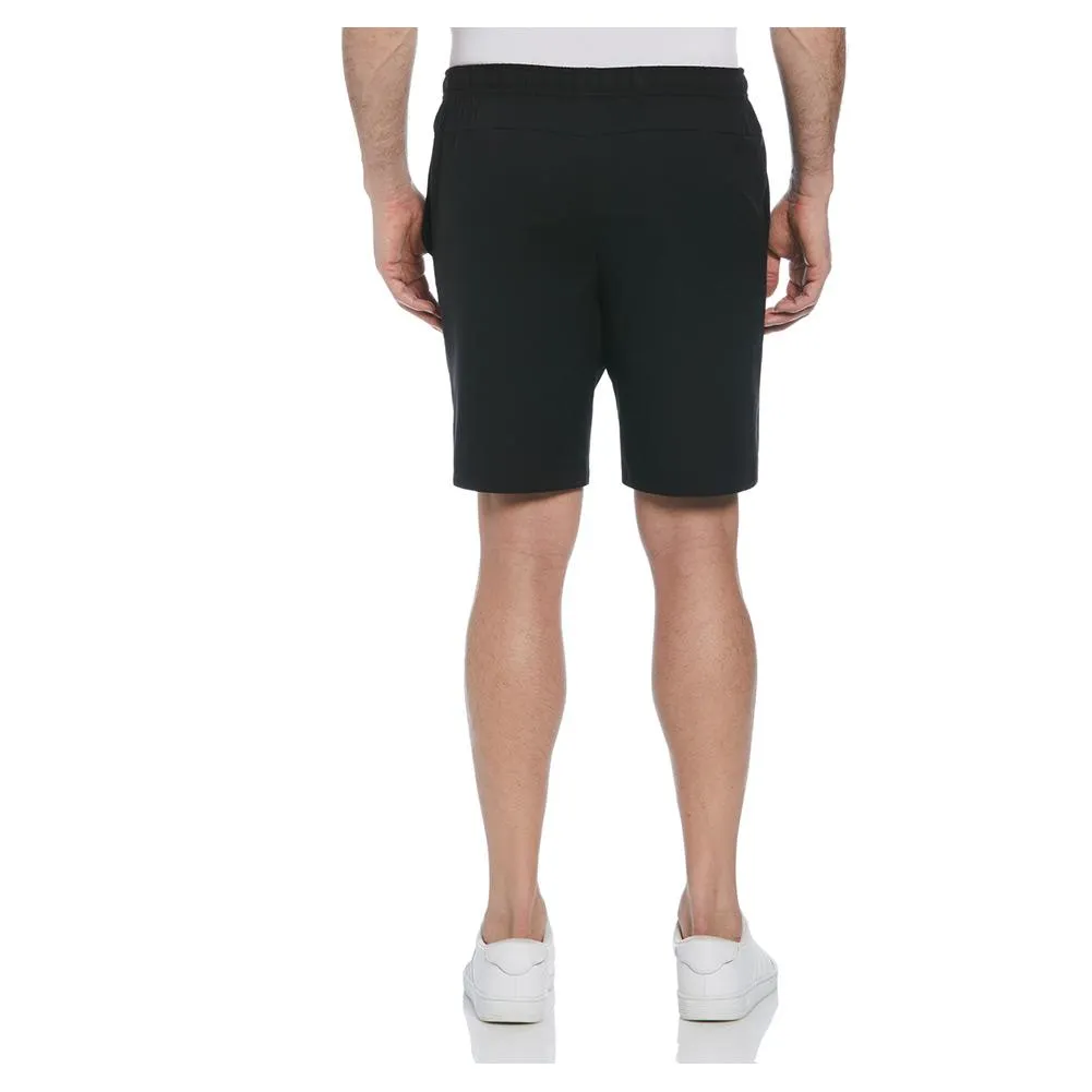 Men`s Solid Athletic 9 Inch Tennis Short Caviar