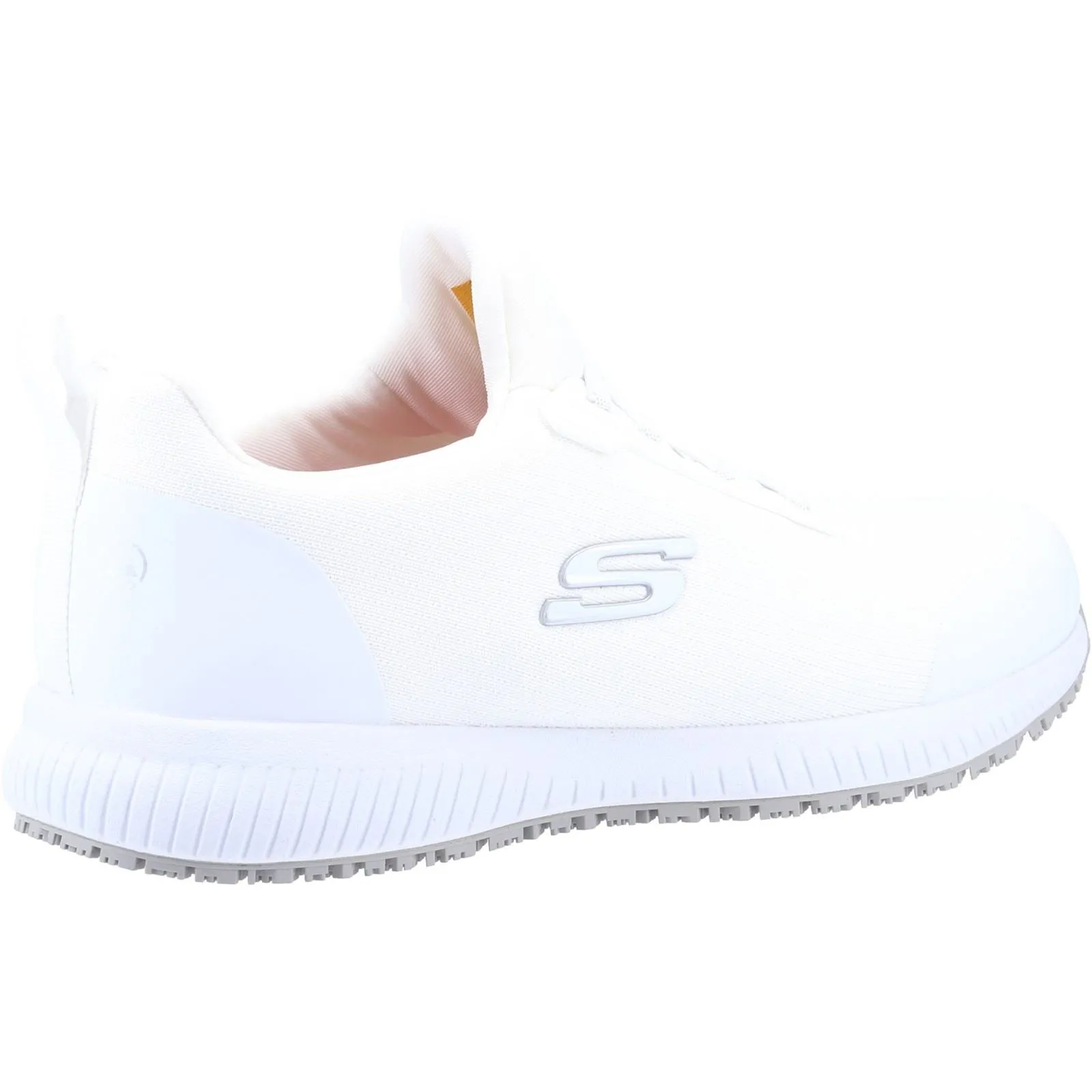 Men's Wide Fit Skechers 200051EC Squad Sr Myton Trainers - White