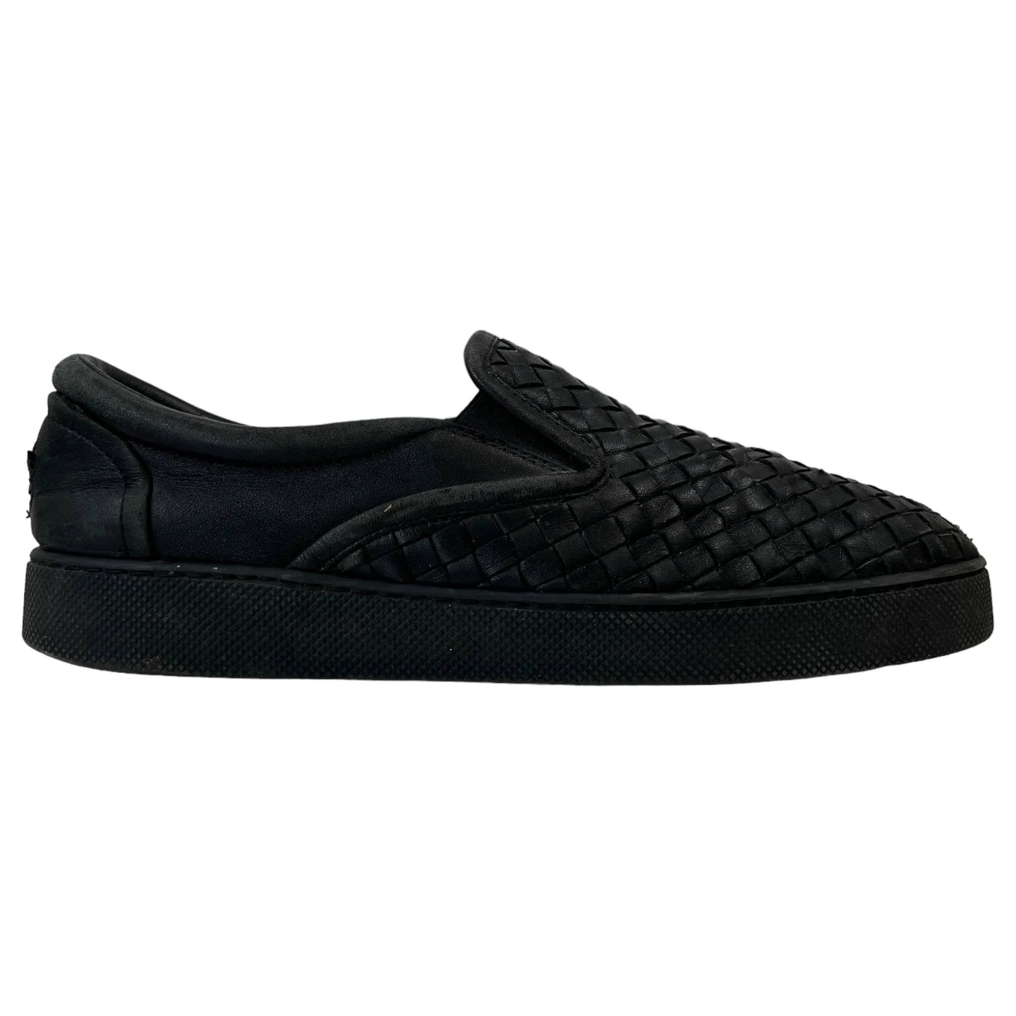 Men's Woven Low Trainers Black Size EU 43 / UK 9