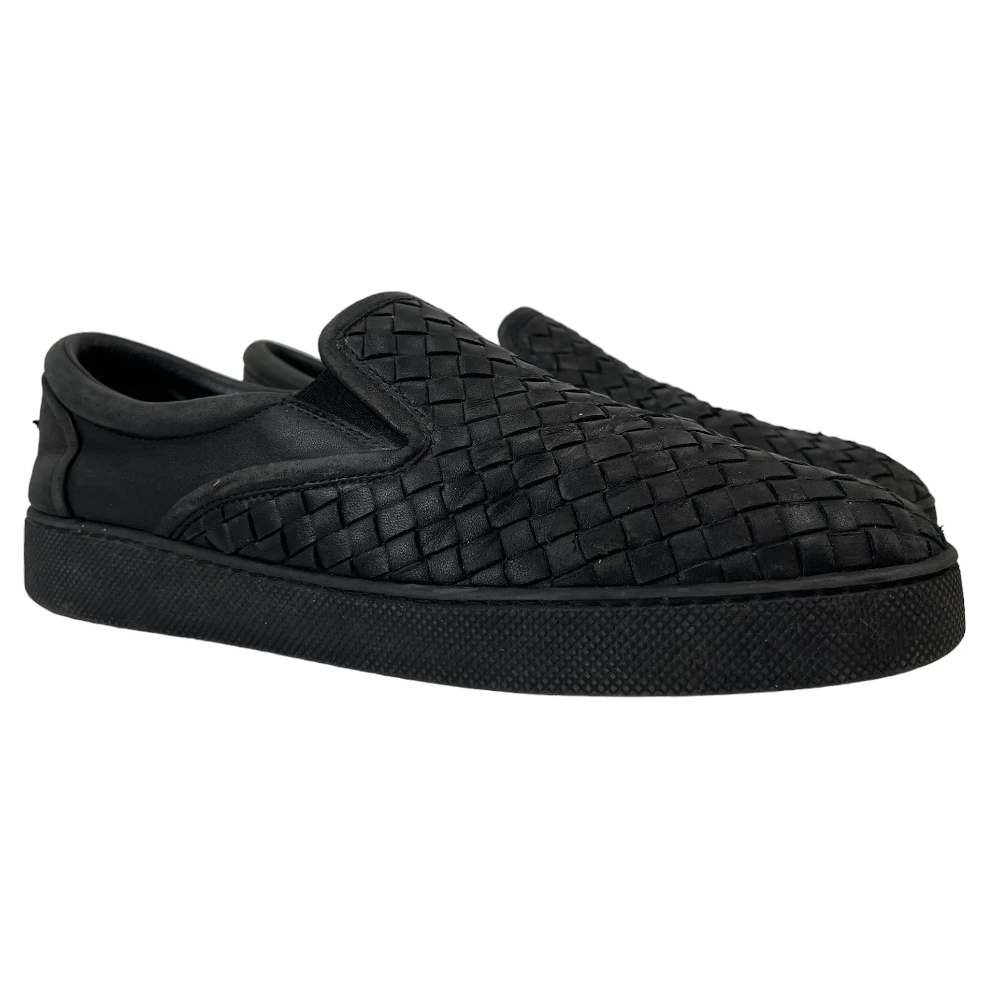 Men's Woven Low Trainers Black Size EU 43 / UK 9