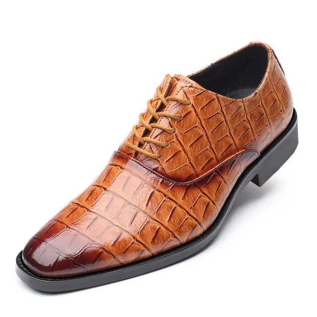 Merkmak Luxury brand PU Leather Fashion Men Pointy Shoes