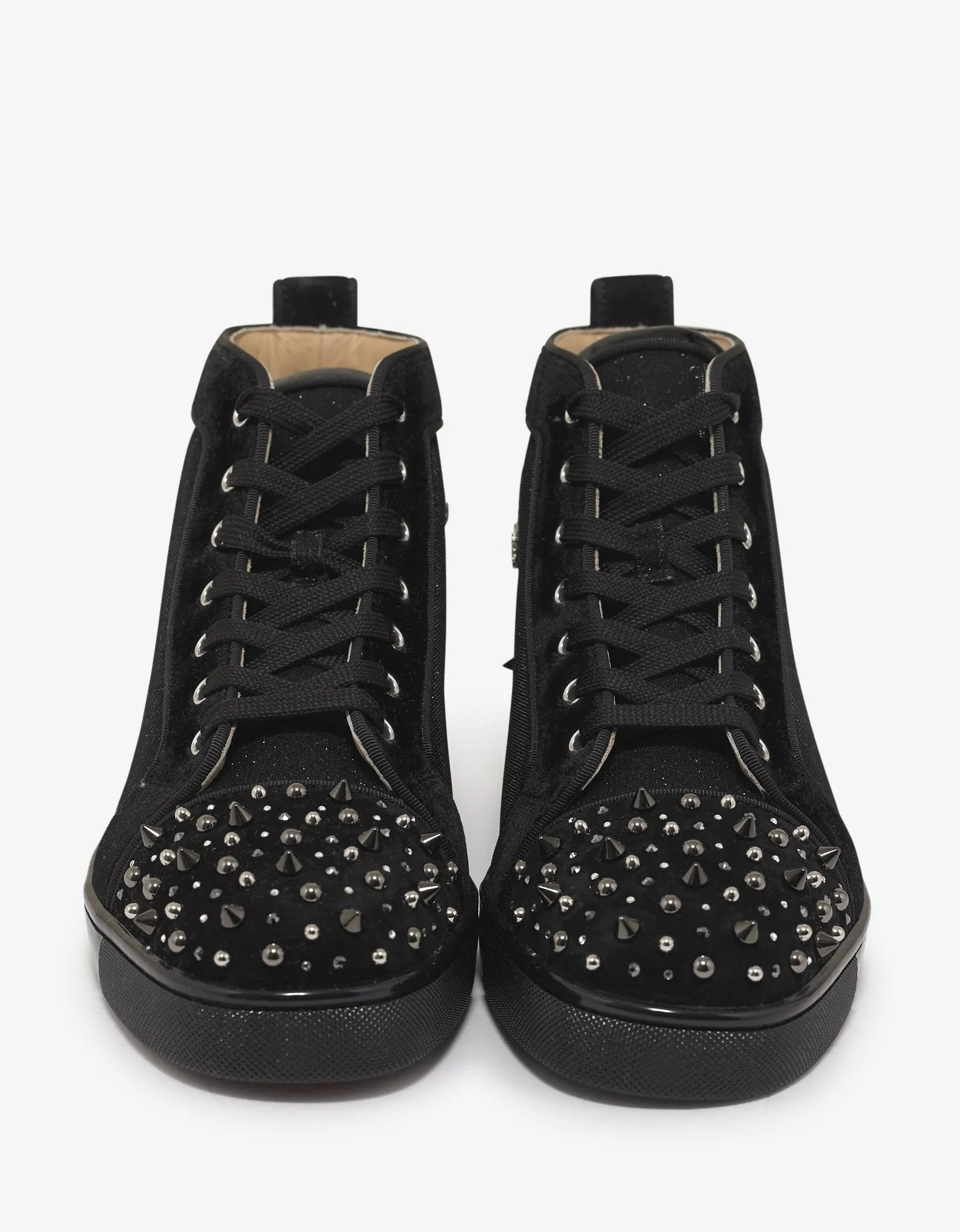 Milkylouis 2 Black Glitter Tennis High Top Trainers -