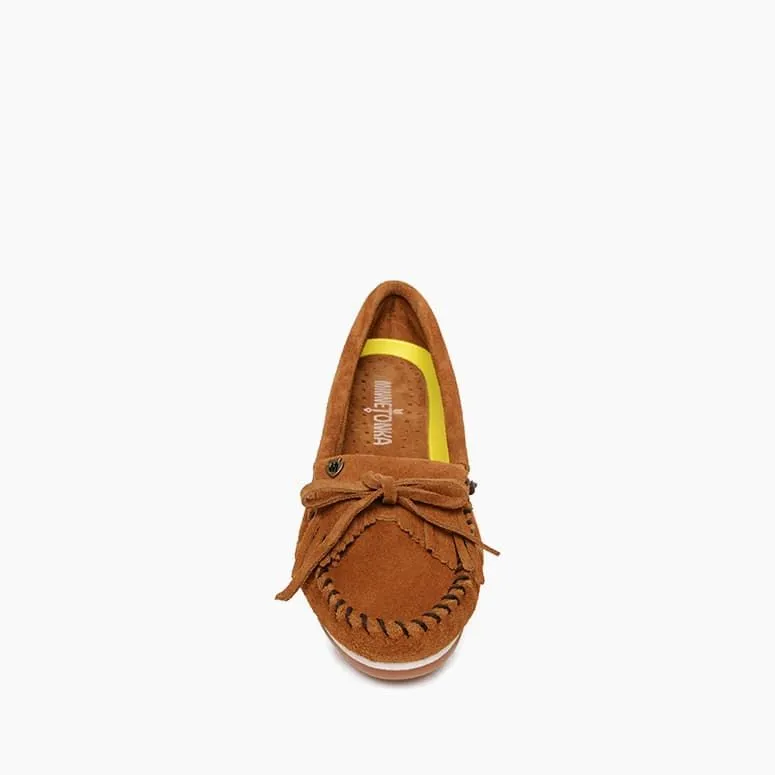 'Minnetonka' Women's Kilty Plus Moccasin - Brown