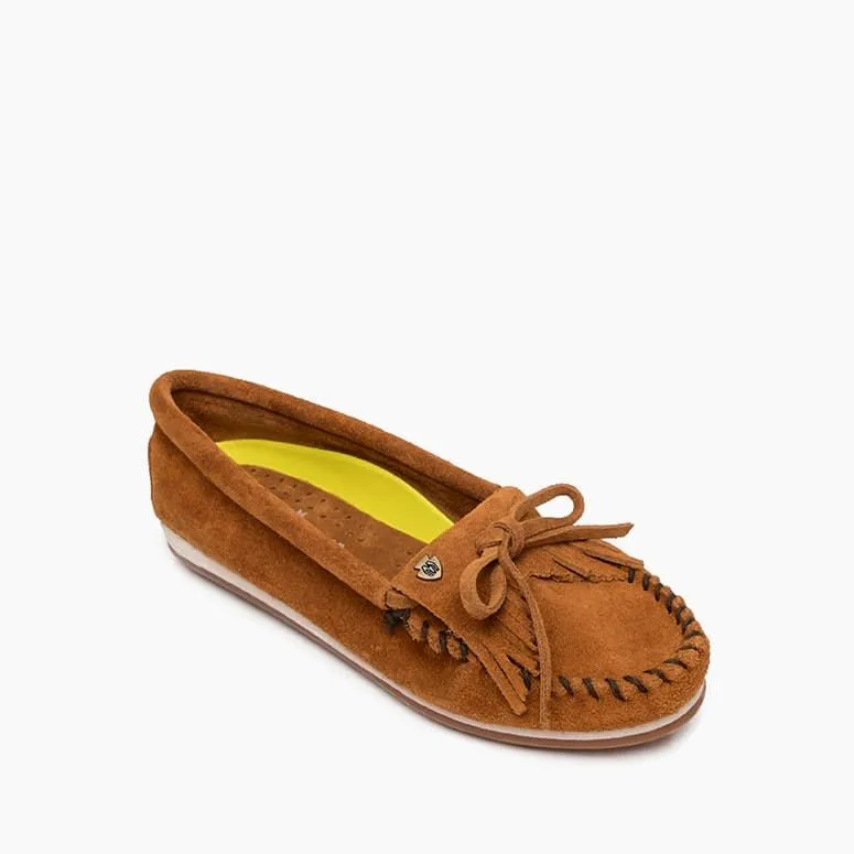 'Minnetonka' Women's Kilty Plus Moccasin - Brown