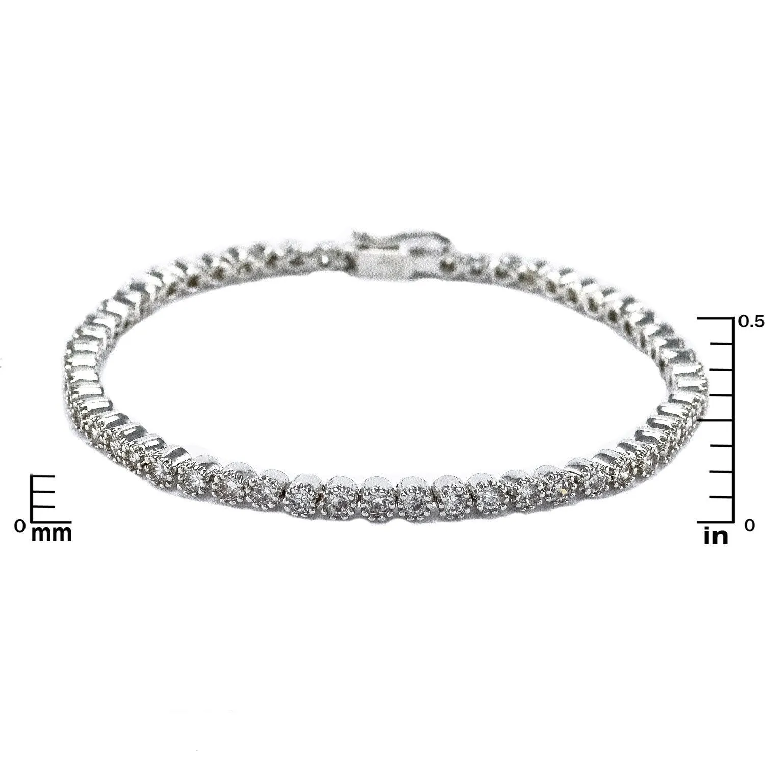 Morina Petite Round Tennis Bracelet – 7in | 5ct