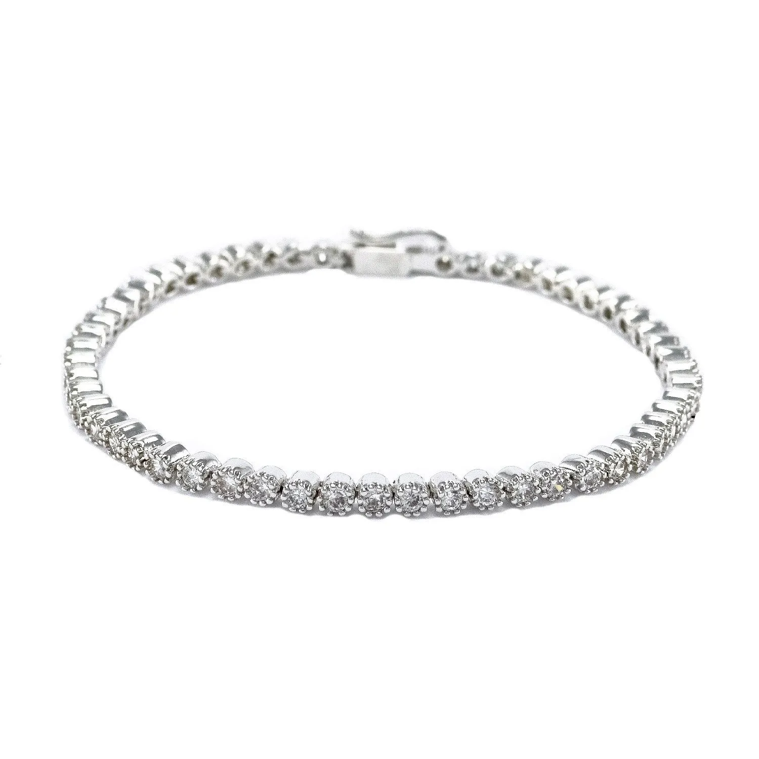 Morina Petite Round Tennis Bracelet – 7in | 5ct