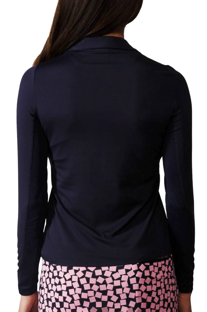 Navy Long Sleeve Lisa Sport Polo