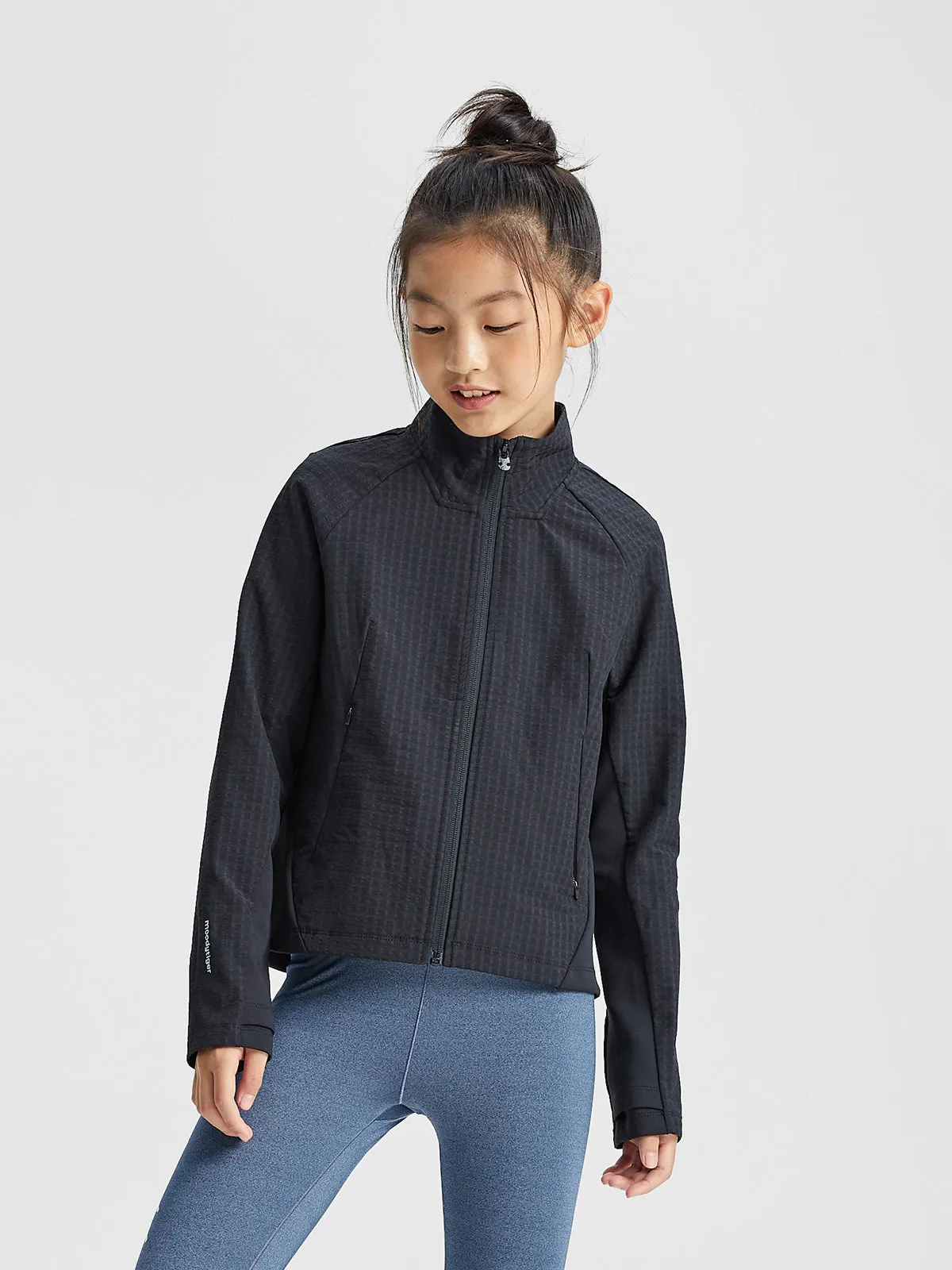 Neoprene Cropped Full Zip