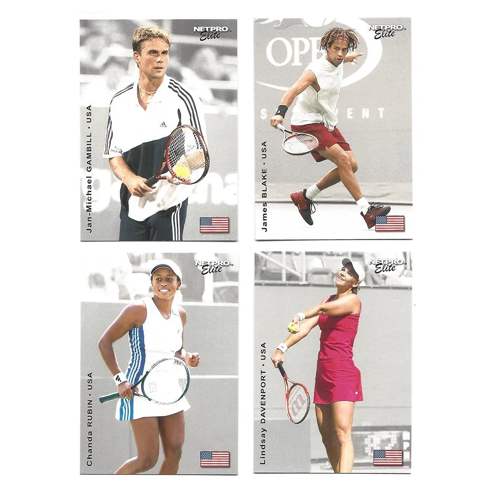 NETPRO Elite Event Edition Tennis Collector Card Set