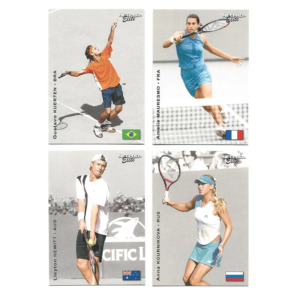 NETPRO Elite Event Edition Tennis Collector Card Set