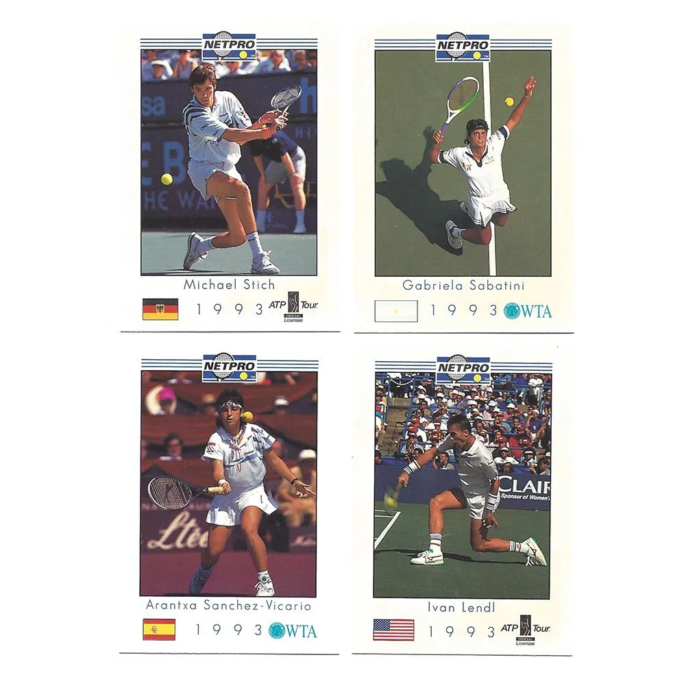 NETPRO Tour Star Tennis Collector Card Set 1993