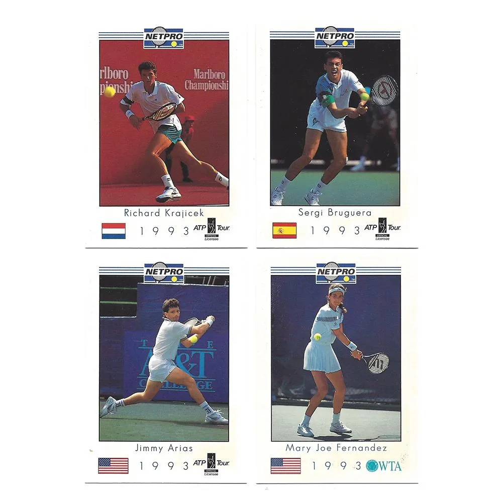 NETPRO Tour Star Tennis Collector Card Set 1993