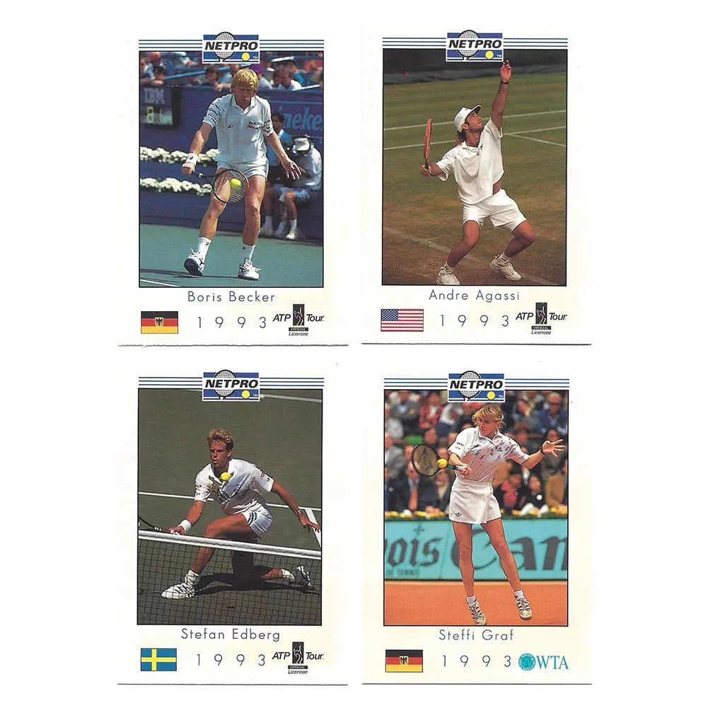 NETPRO Tour Star Tennis Collector Card Set 1993