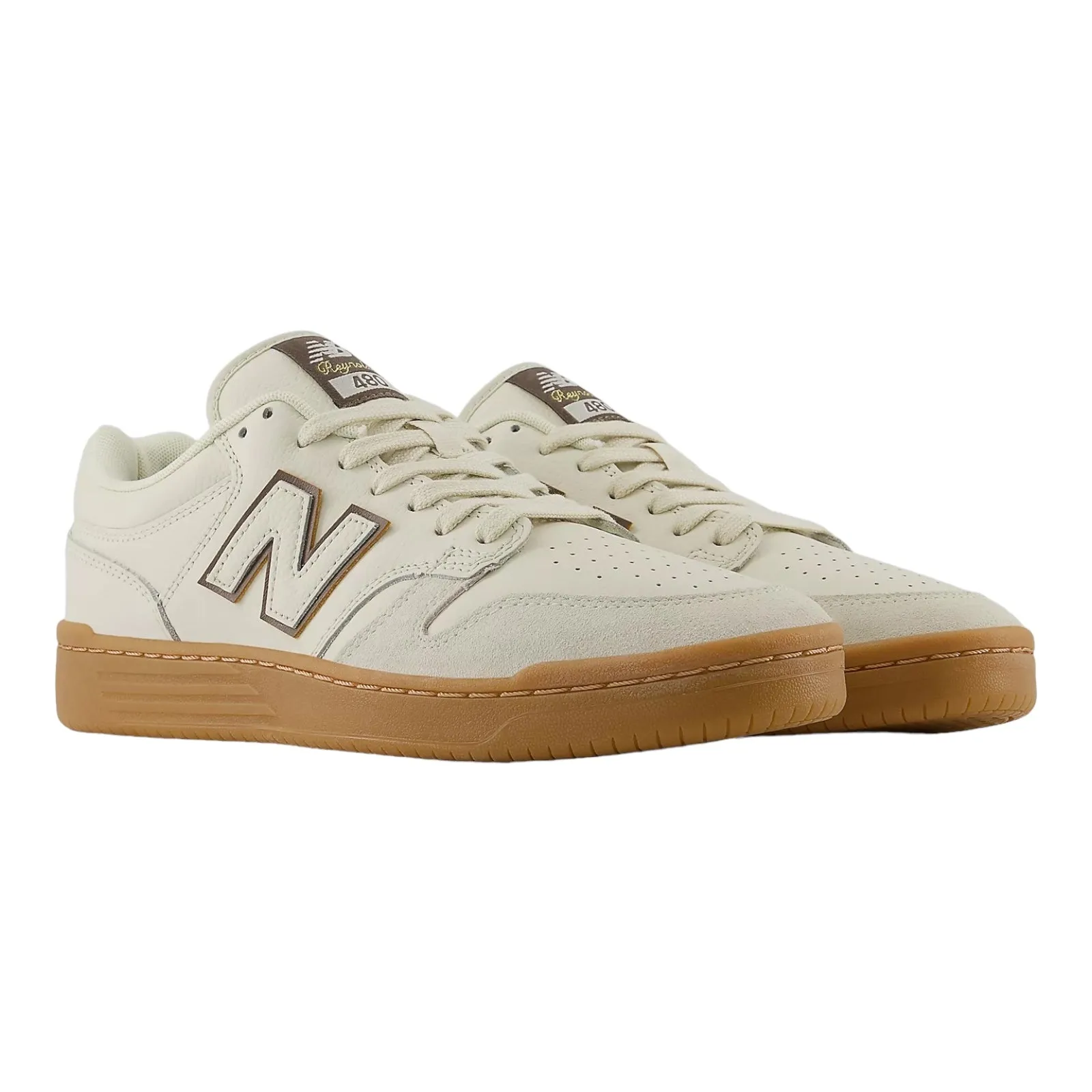 New Balance Numeric 480 DRW Andrew Reynolds Sea Salt with Brown