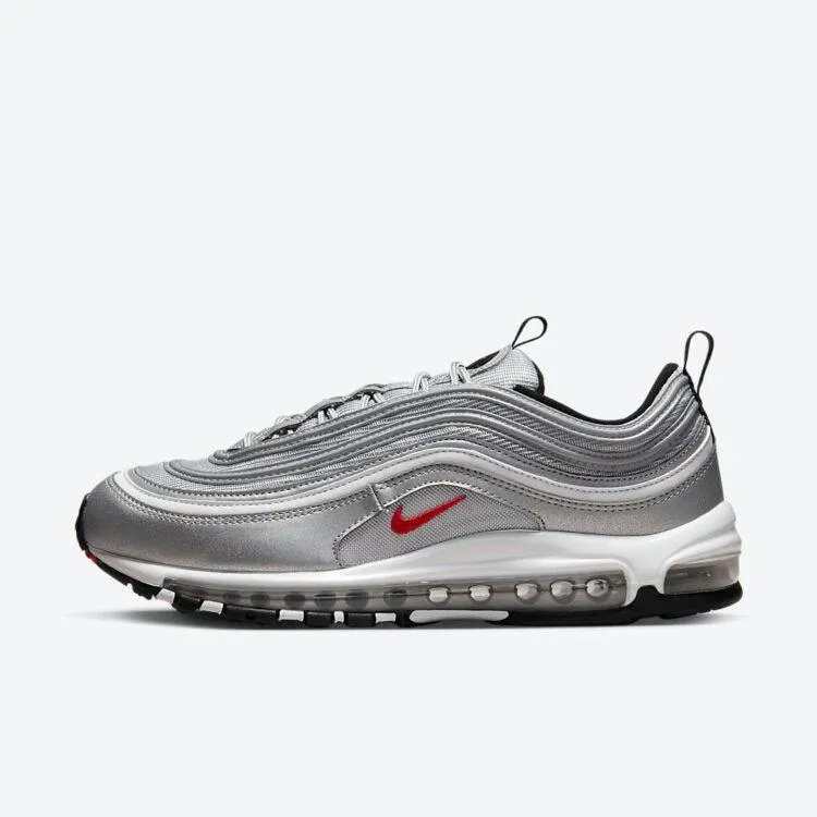 Nike Men's Air Max 97 OG Shoes - Metallic Silver / University Red / Black