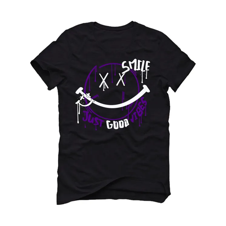 Nike SB Dunk Low “Court Purple” | illcurrency Black T-Shirt (Smile)