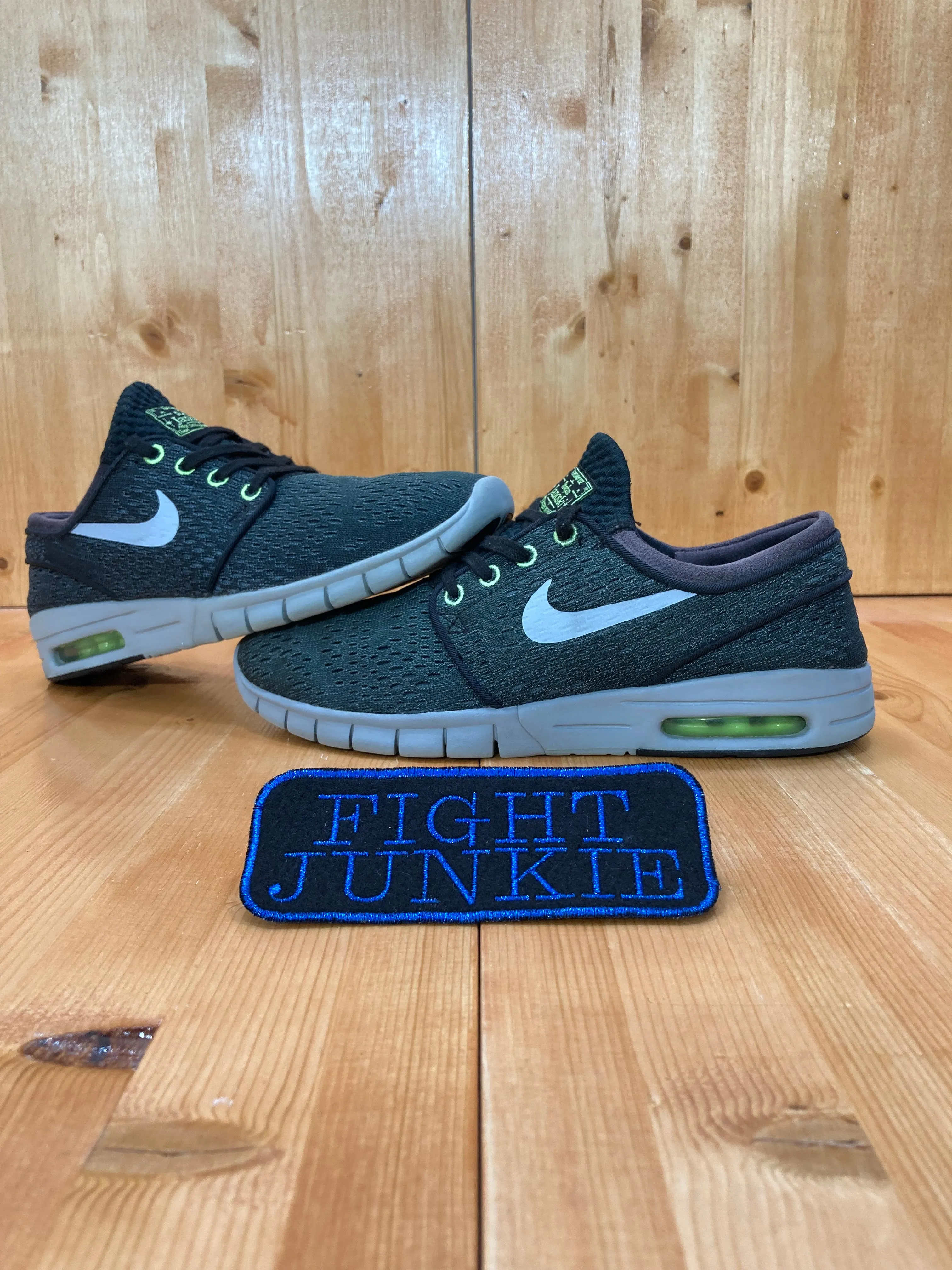 NIKE SB STEFAN JANOSKI MAX Men Size 9.5 Skateboarding Shoes Sneakers Dark Gray 631303-002