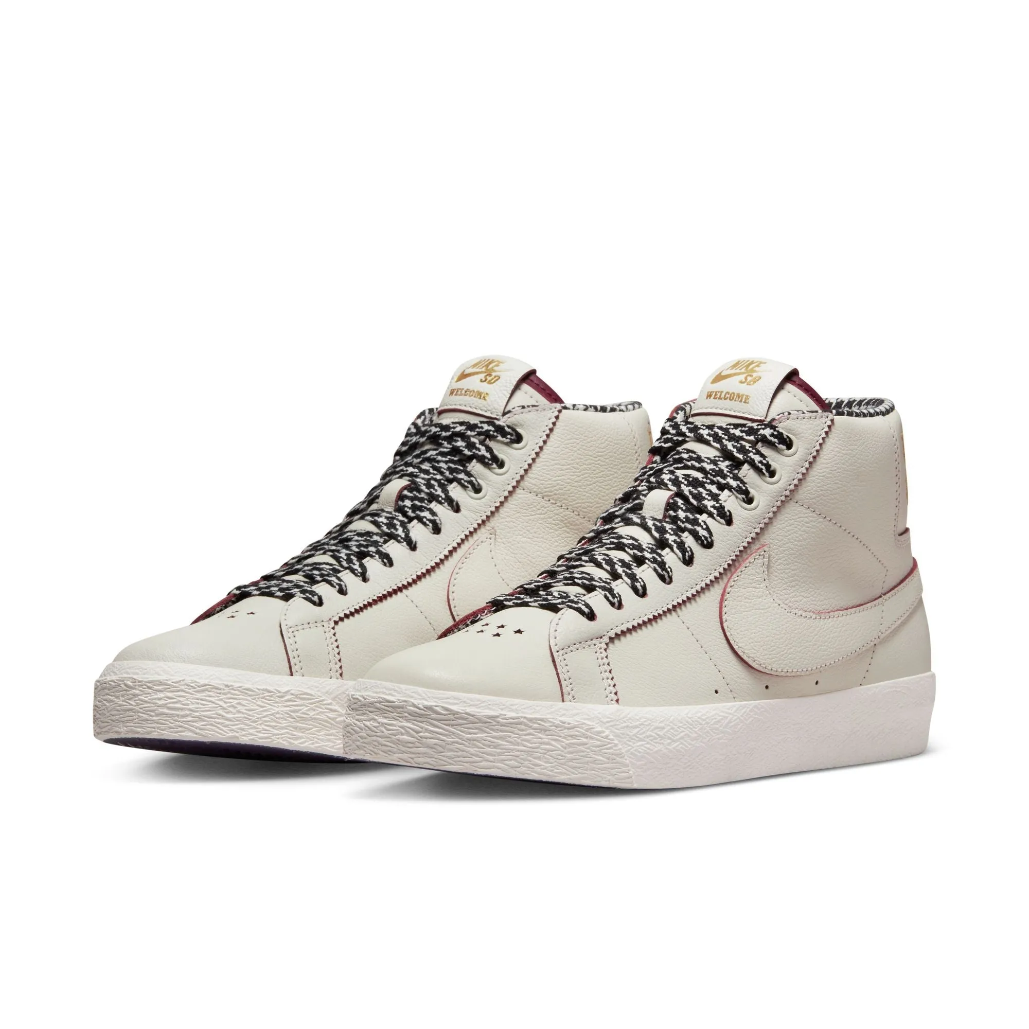 Nike SB Zoom Blazer Mid x Welcome Skateboarding Sail/Dark Beetroot-White