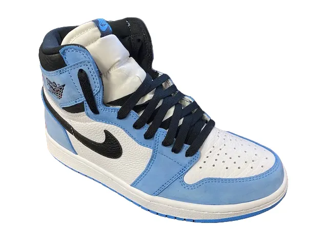 Nike sneakers alta da uomo Air Jordan 1 Retro High OG 555088 134 bianco blu nero