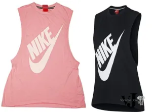 Nike Womens Vintage Style Logo  Athletic Tank Top