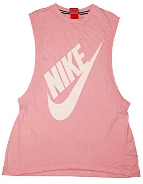 Nike Womens Vintage Style Logo  Athletic Tank Top