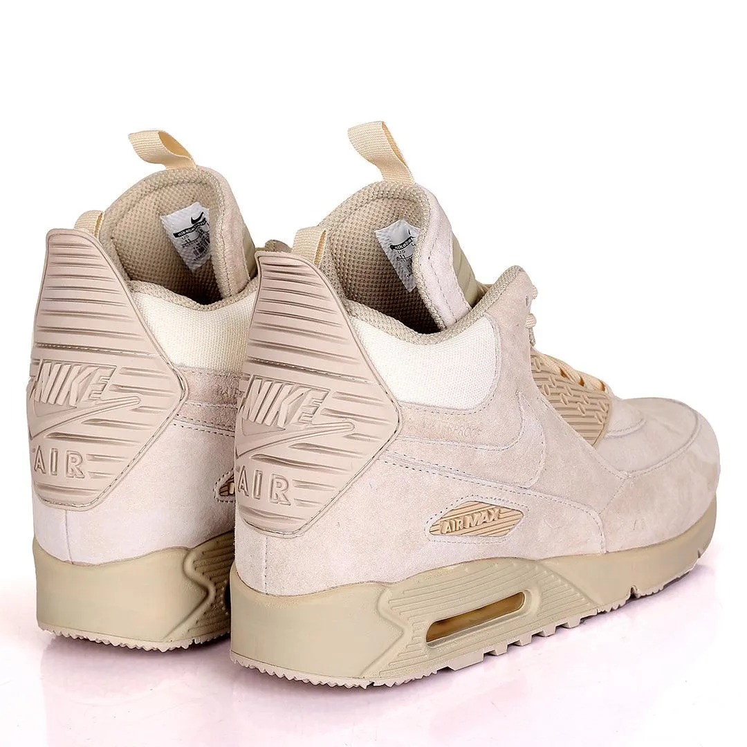 Nk Max 90 Suede Sneakerboot  Ice - Beige