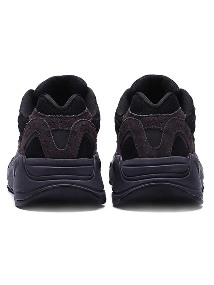 OEYES Ventilate Thick-Soled Sports Sneakers Black