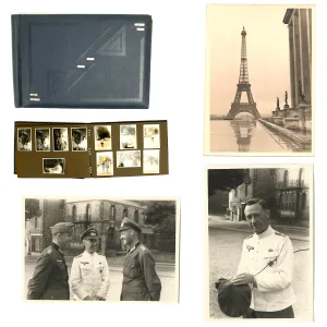 Original German WWII Army Officer Photo Album - Invasion of France and Paris 1940