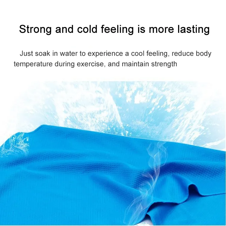 Outdoor Sports Portable Cold Feeling Prevent Heatstroke Ice Towel, Size: 30*80cm(Red)