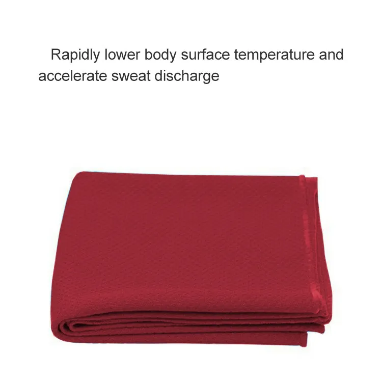 Outdoor Sports Portable Cold Feeling Prevent Heatstroke Ice Towel, Size: 30*80cm(Red)