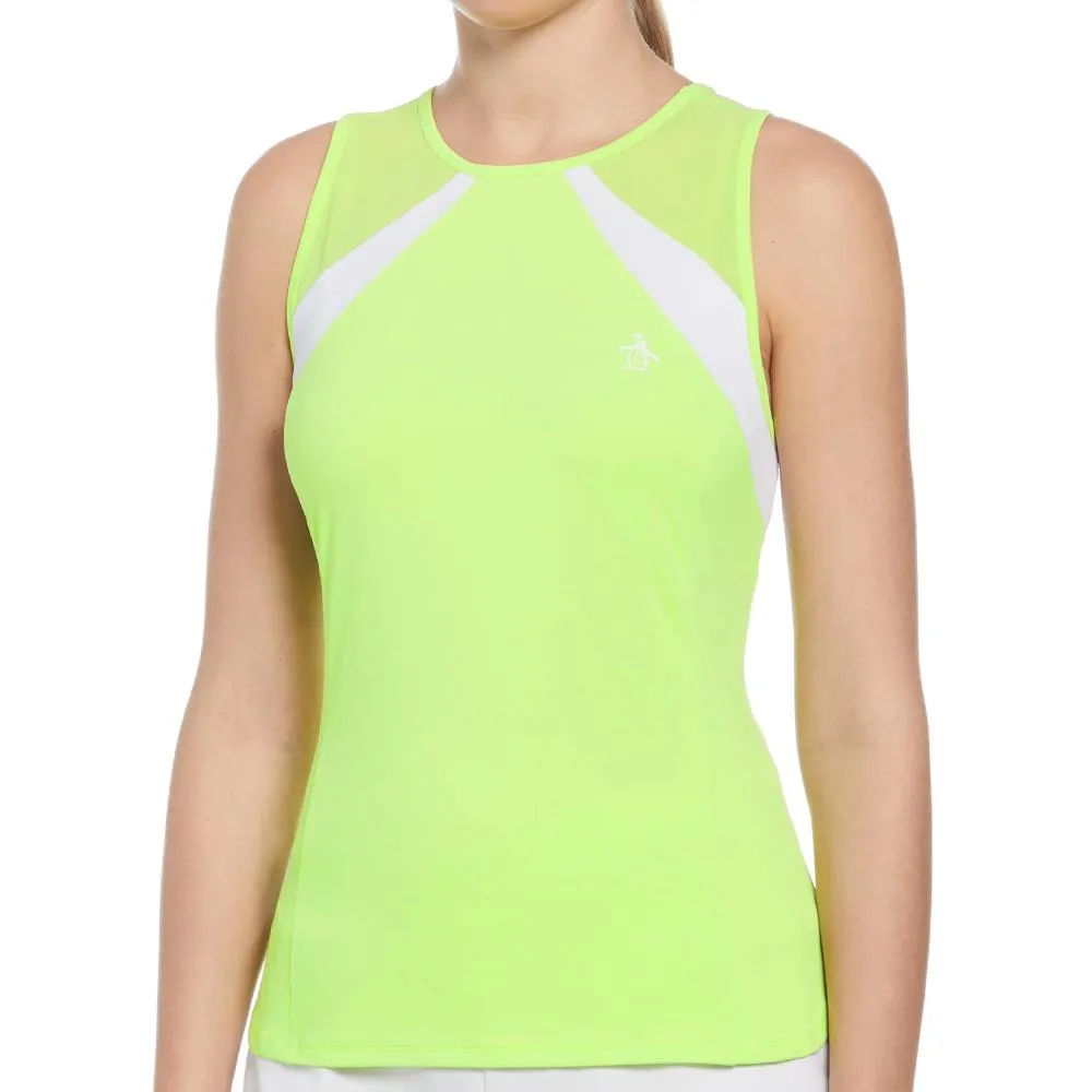 Penguin Women's Scoop Color Block Tank - Sharp Green