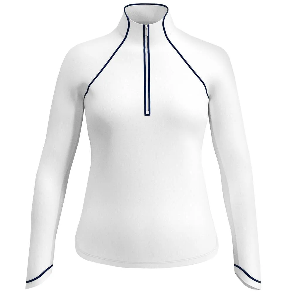 Penguin Women's Veronica Sun Protection 1/4 Zip Longsleeve - Bright White