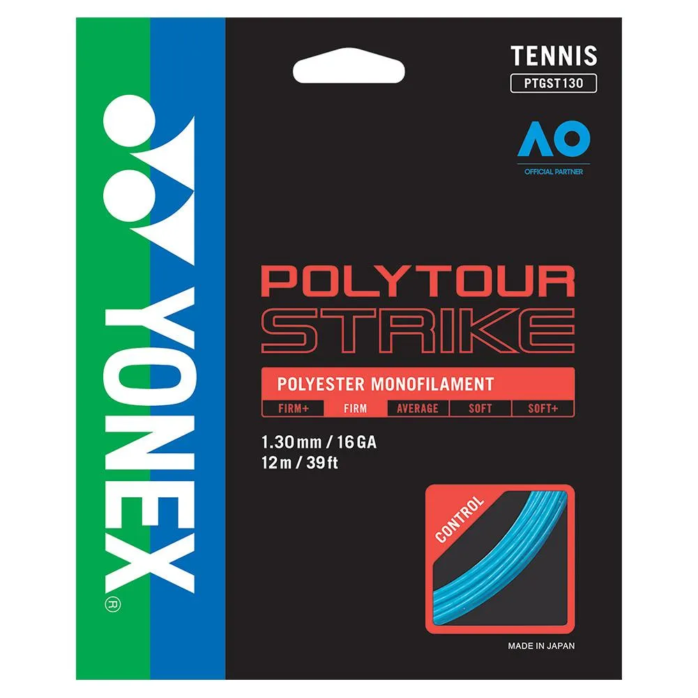 Poly Tour Strike Tennis String Blue