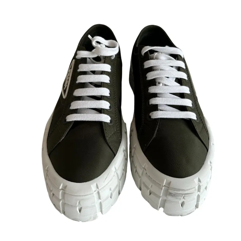 Prada Green Nylon Tennis Shoes