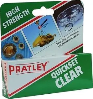 Pratley Quickset Glue - Clear - 40ml