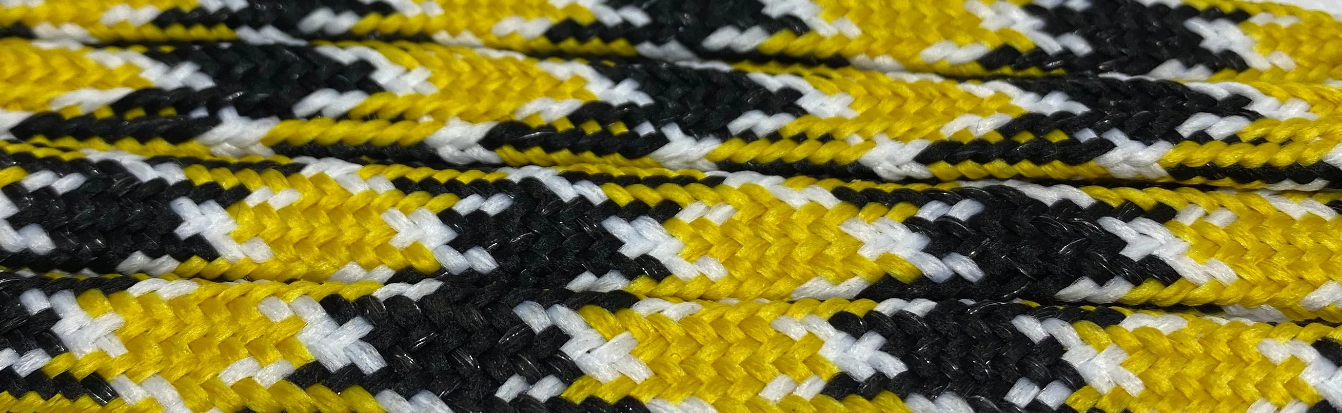 Premium Sport Laces - Gold, Black and White