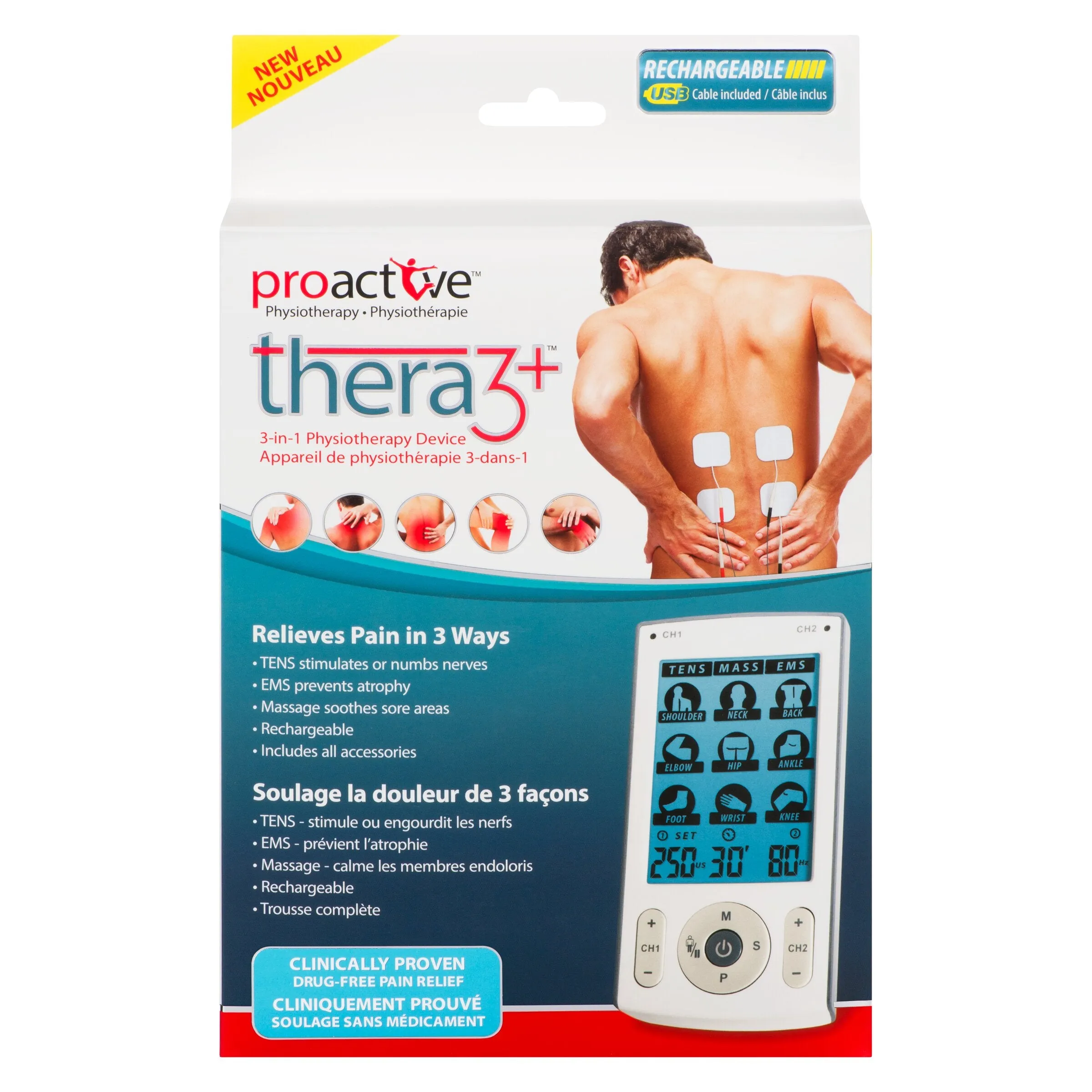 ProActive Thera3  3 in 1 TENS, EMS, Massage