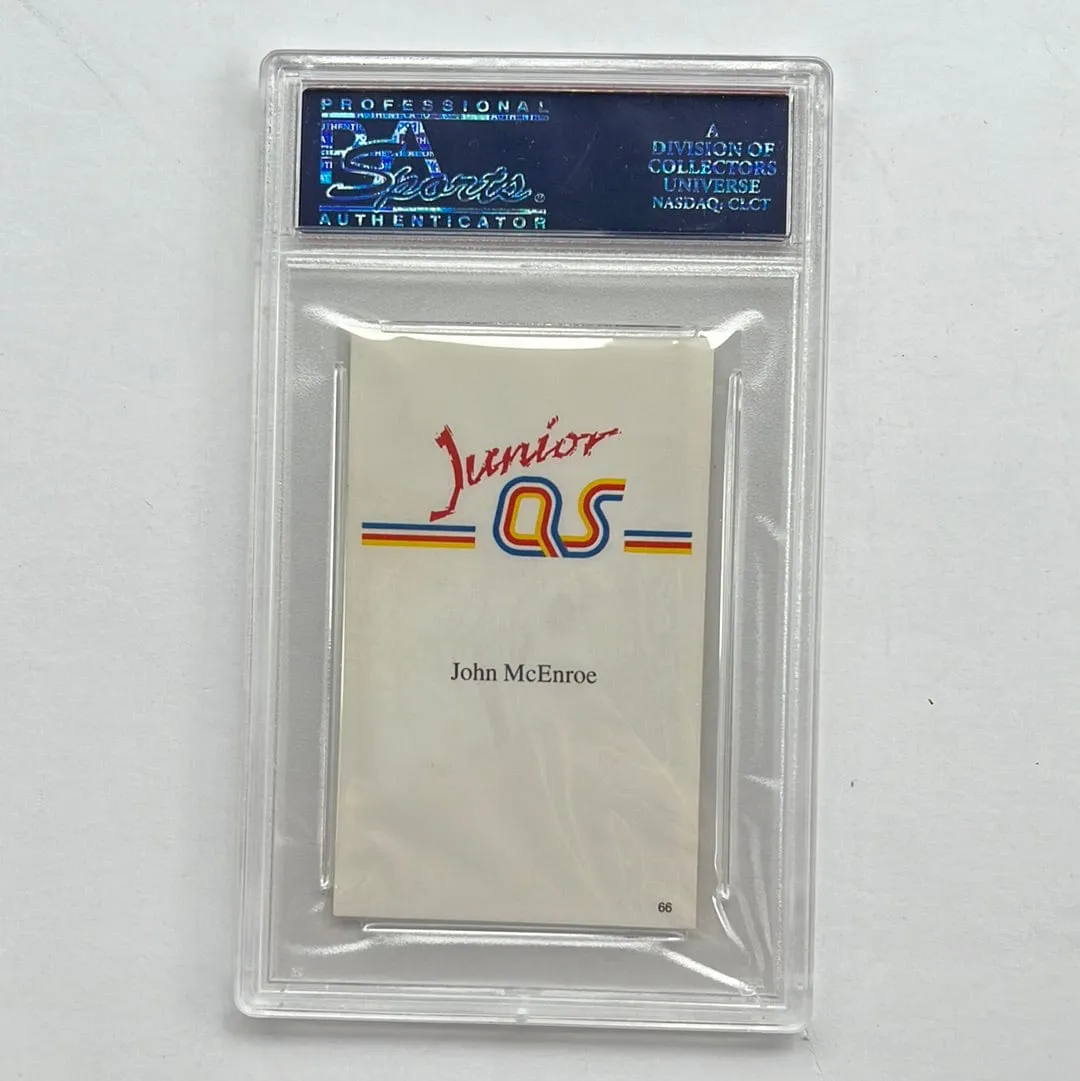 PSA 1990 A QUESTION OF SPORT JOHN McENROE JR. UK PSA