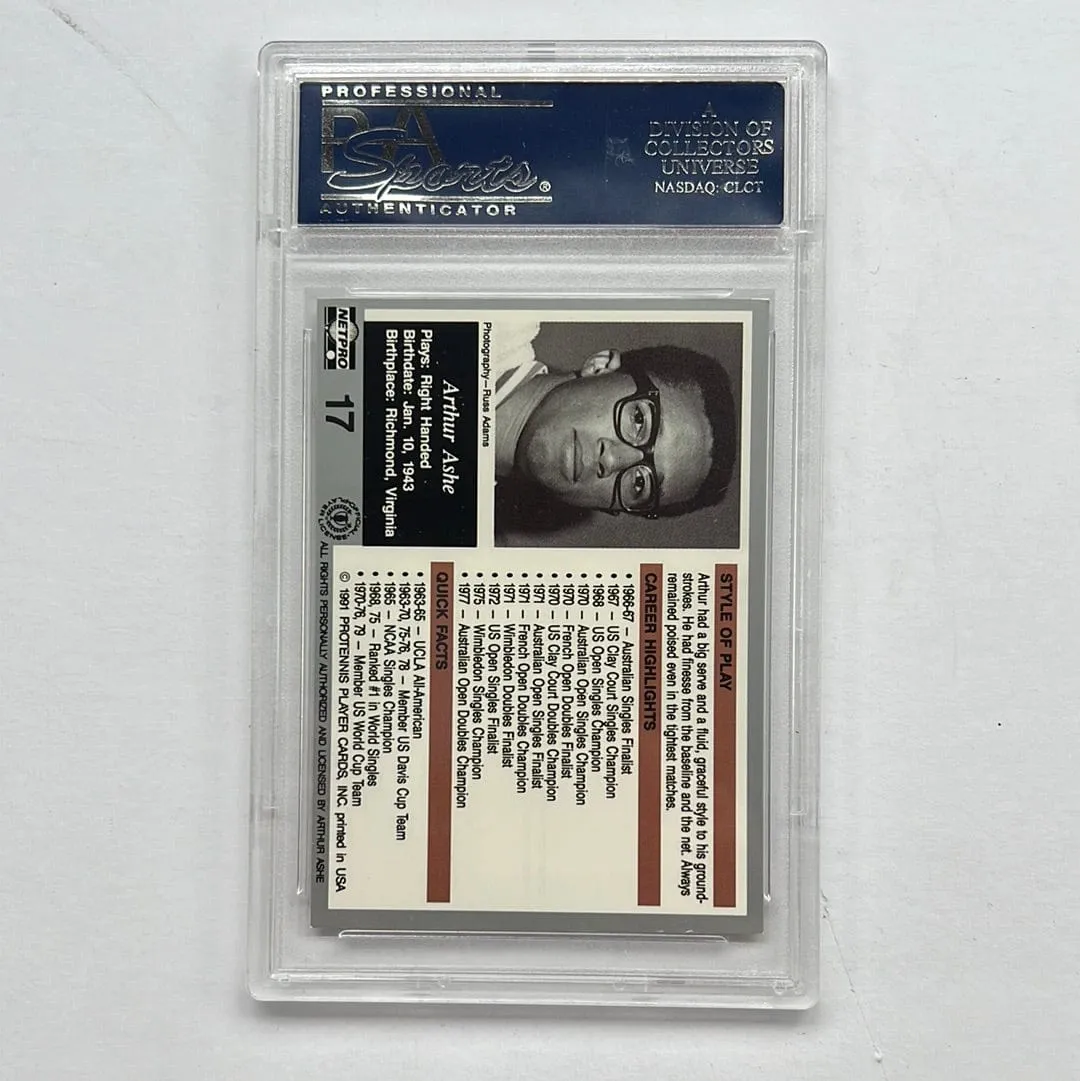 PSA 1991 NETPRO LEGENDS ARTHUR ASHE